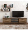 Έπιπλο τηλεόρασης χρώμα Καρυδί 180x31,5x45εκ.