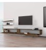 Έπιπλο τηλεόρασης χρώμα Καρυδί-Λευκό 180x31x42εκ.