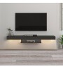 Έπιπλο τηλεόρασης με LED Επιτοίχιο σε χρώμα Ανθρακί 150εκ.