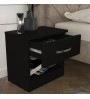 Κομοδίνο χρώμα μαύρο 40x28,2x40εκ.