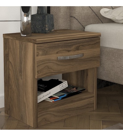 Κομοδίνο χρώμα καρυδί 40x28,2x40εκ.