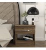 Κομοδίνο χρώμα καρυδί 40x28,2x40εκ.