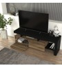 Έπιπλο τηλεόρασης χρώμα μαύρο-καρυδί 160x40x53εκ.