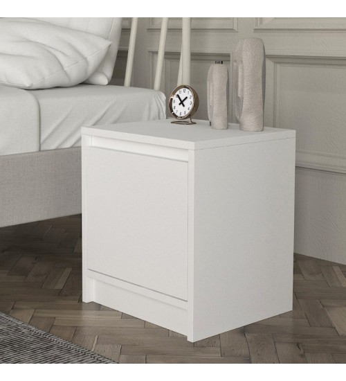 Κομοδίνο χρώμα λευκό 40x35x45εκ.