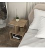 Κομοδίνο χρώμα ζαφειρί βελανιδιά 39,8x35x54,6εκ.
