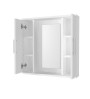 Καθρέπτης μπάνιου με 2.Ντουλαπάκια χρώμα Λευκό 65εκ.