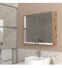 Καθρέπτης μπάνιου Μ χρώμα πεύκο 75x14,6x65εκ.