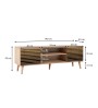 Έπιπλο τηλεόρασης χρώμα Sonama 140x40x50εκ.