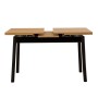 Τραπέζι Επεκτεινόμενο χρώμα Φυσικό-Μαύρο 120/153x75εκ.