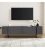 Έπιπλο τηλεόρασης χρώμα ανθρακί 180x30x50εκ.